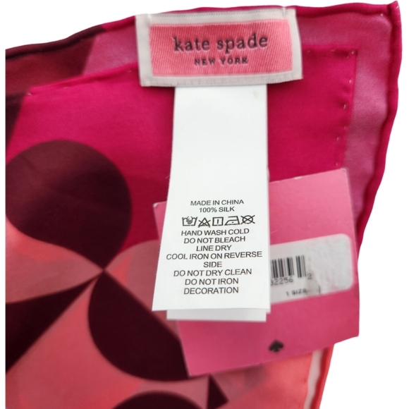 KATE SPADE Silk Geo Spade Scarf - Picture 6 of 9